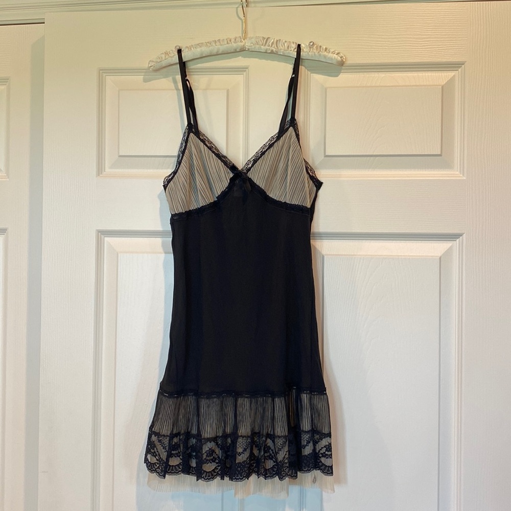 Victoria’s Secret sheer black and cream nightgown
